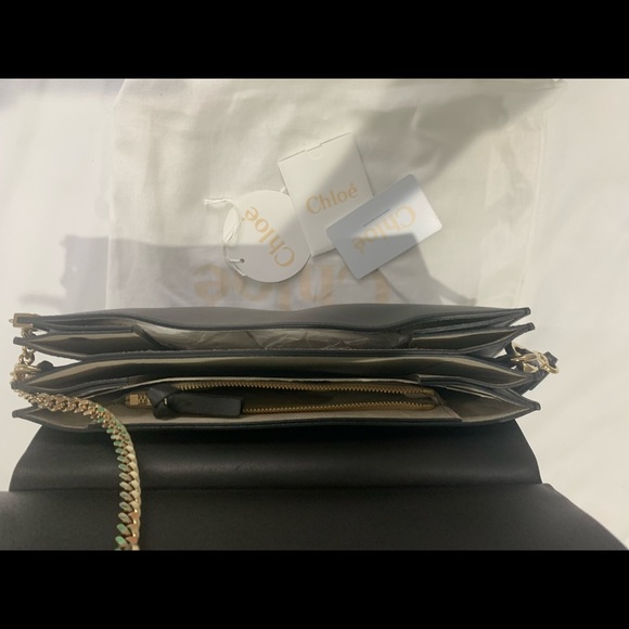 Chloe Faye Suede Calfskin Medium - Dark Grey - Picture 6 of 8